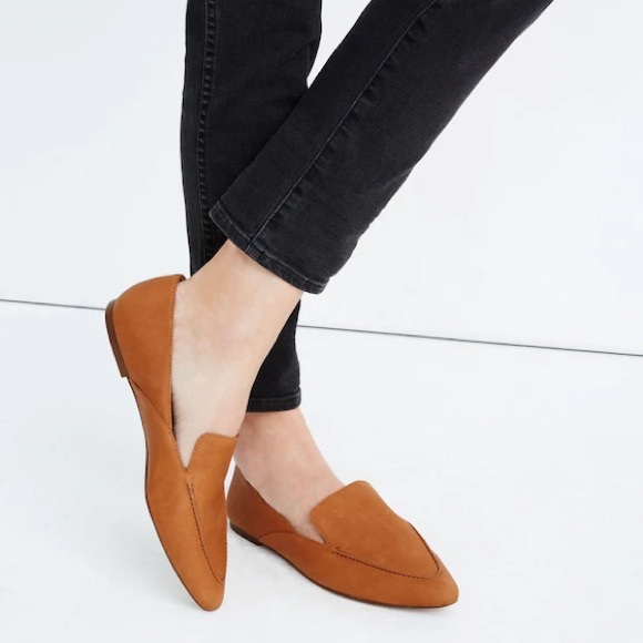 Madewell Shoes - Madewell The Frances skimmer leather loafers cognac women’s size 11 contemporary